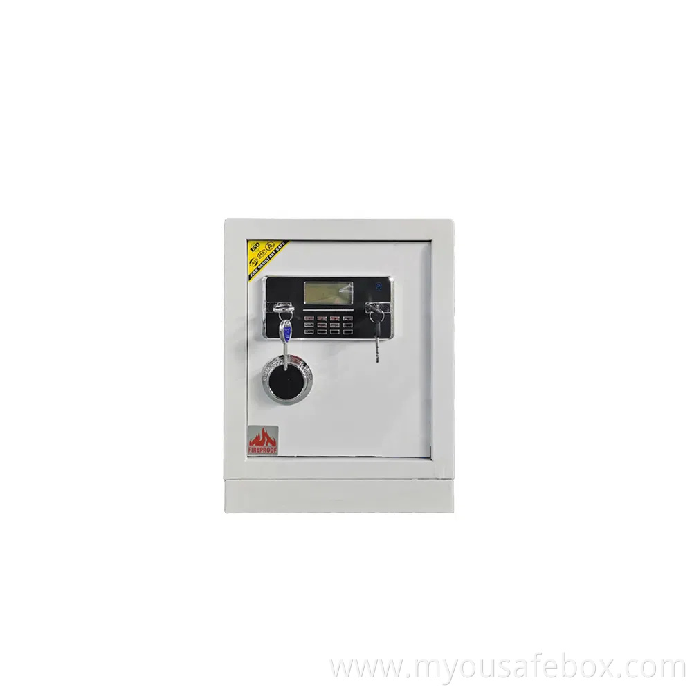 Fireproof Safety Deposit Box Home Office Hotel Alarm System Smart Safe